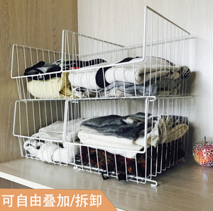 房间衣柜衣橱收纳分隔层架宿舍整理神器衣物收纳篮分层隔板置物架