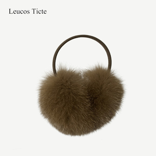 狐狸毛加大耳罩护耳保暖防寒