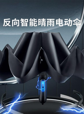 艾斗智能电动晴雨伞自开收