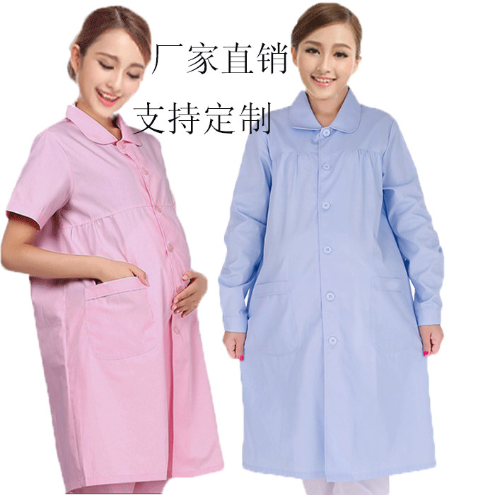 护士服孕妇白大褂夏装短袖冬装长袖医生护士美容院实验服医护制服