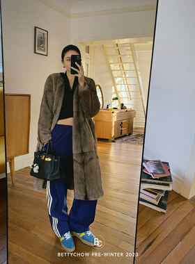 Bettychow镇店神裤！名模同款 2条巨好看条纹运动裤棉质哑光长裤