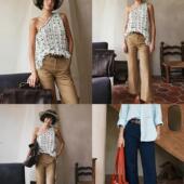 神裤 柔棉百搭阔腿裤 级别 型巨好 Bettychow 款 版 经典 驼色蓝色