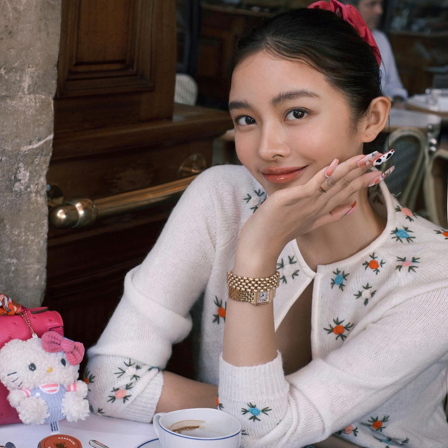 bettychow中古绣花羊毛开衫