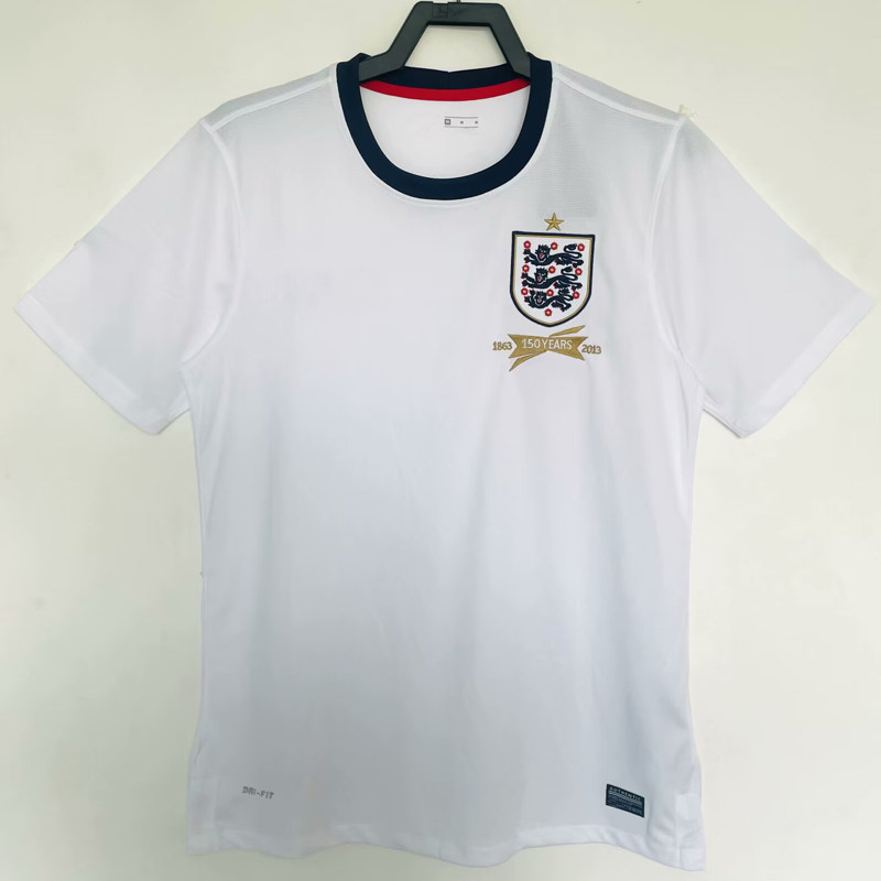 复刻版2013年英格兰主场百年纪念款复古老款足球服杰拉德鲁尼球衣