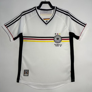 复刻版1998年世界杯德国队主场复古球衣 马特乌斯克林斯曼足球服