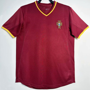 复刻版2000年欧洲杯葡萄牙主场复古老款球衣菲戈鲁伊科斯塔足球服