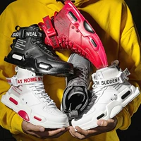 Giày cao giày nam hip hop giày thủy triều trong không khí giày bóng rổ xu hướng giày dày giày đế xuồng Hàn Quốc - Giay cao giày thể thao lining
