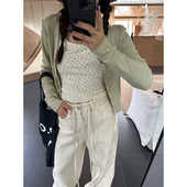 薄款 Our2时尚 百搭休闲上衣 小外套女夏季 2024新款 小众防晒长袖 开衫