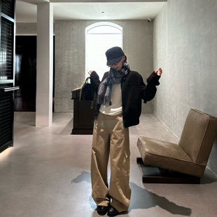 Our2复古小夹克外套女2025新款 夹克上衣 宽松休闲百搭短款