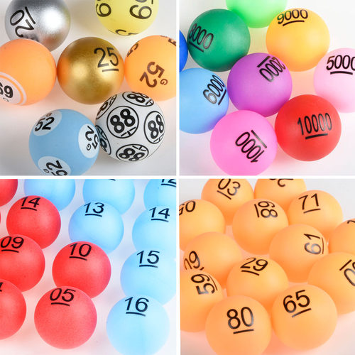 带字促销抽签博彩可定制号码球