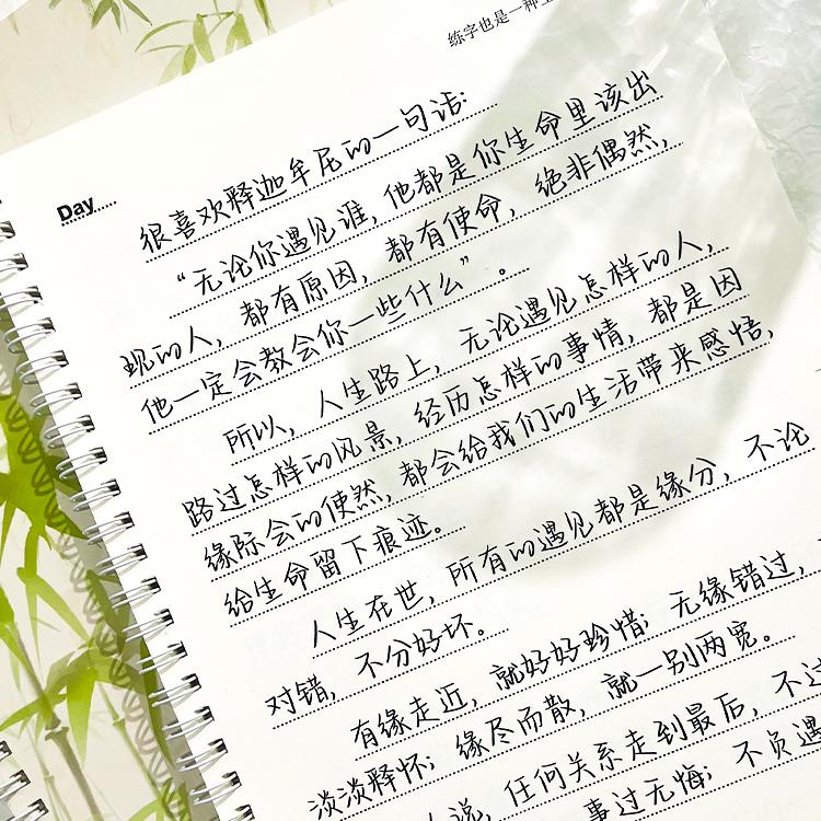 「松弛感！静心」挽鸢体行楷练字帖女生字体漂亮成人练字大学生