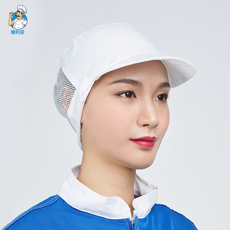 车间加工鸭舌网帽男女通用透气