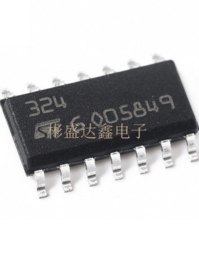LM324DT 原装LM324贴片 适用ST SOP14四路运算放大器IC芯片