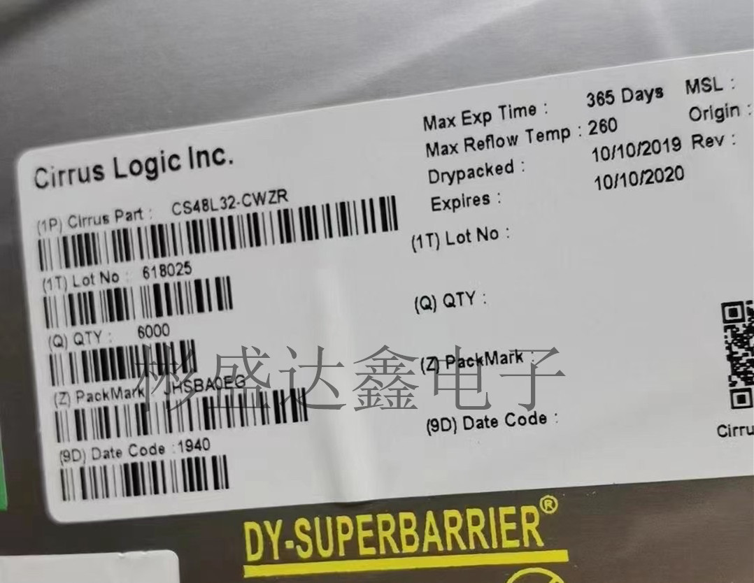 CS48L32-CWZR 封装： 64-BGA, WLCSP 全新原装 拍前请询价