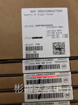LPC54113J256BD64 封装LQFP64 全新原装 拍前请询价