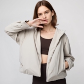 官网249女装 双面穿防风摇粒绒拉链连帽外套户外防水冬季 479697