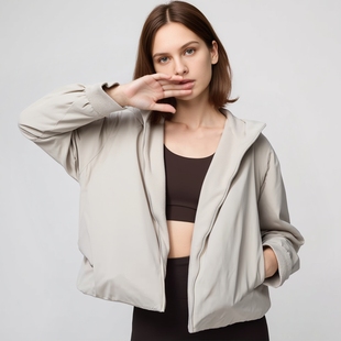 官网249女装 479697 双面穿防风摇粒绒拉链连帽外套户外防水冬季