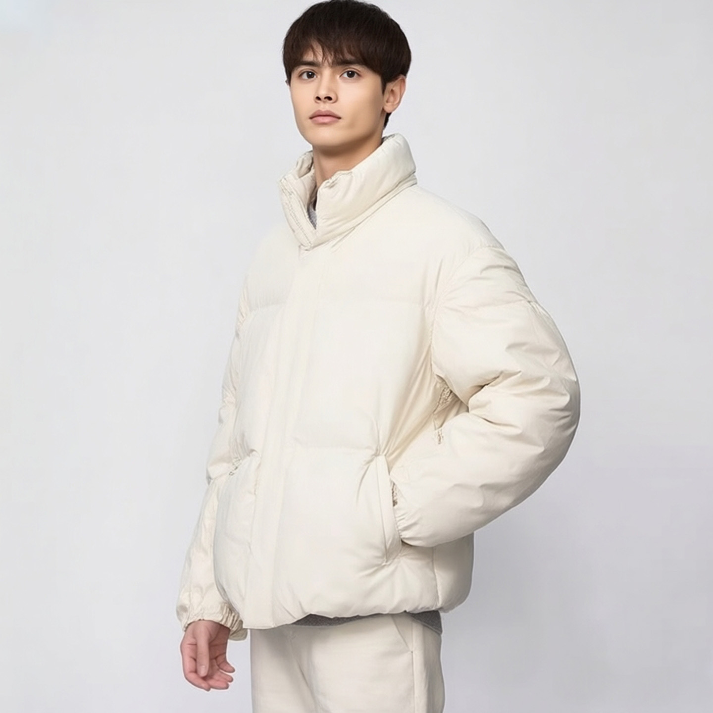 男装女装无缝羽绒茄克外套保暖