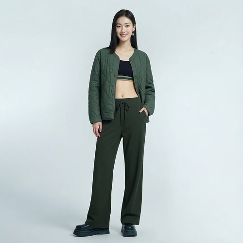 女装弹力针织舒适休闲裤春夏款