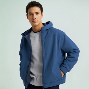 外套2025秋冬新款 长袖 481182 防风摇粒绒拉链连帽开衫 官网299男装