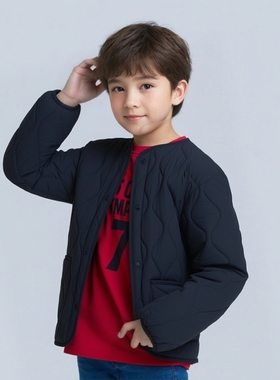 官网199男童女童休闲轻便空气棉服便携式保暖外套可机洗478125
