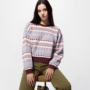 2025秋冬新款 保暖毛衣毛衫 479865 费尔岛风圆领针织衫 官网249女装