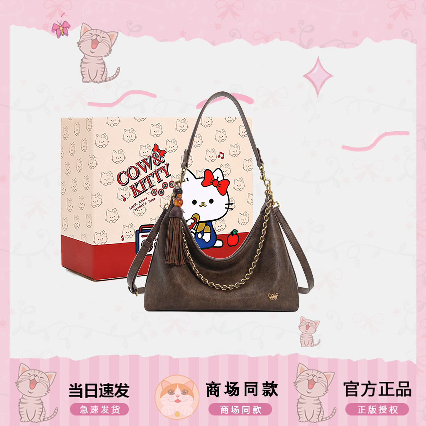 时尚链条单肩包包女2025新款高级感轻奢小众大学生通勤百搭斜挎包