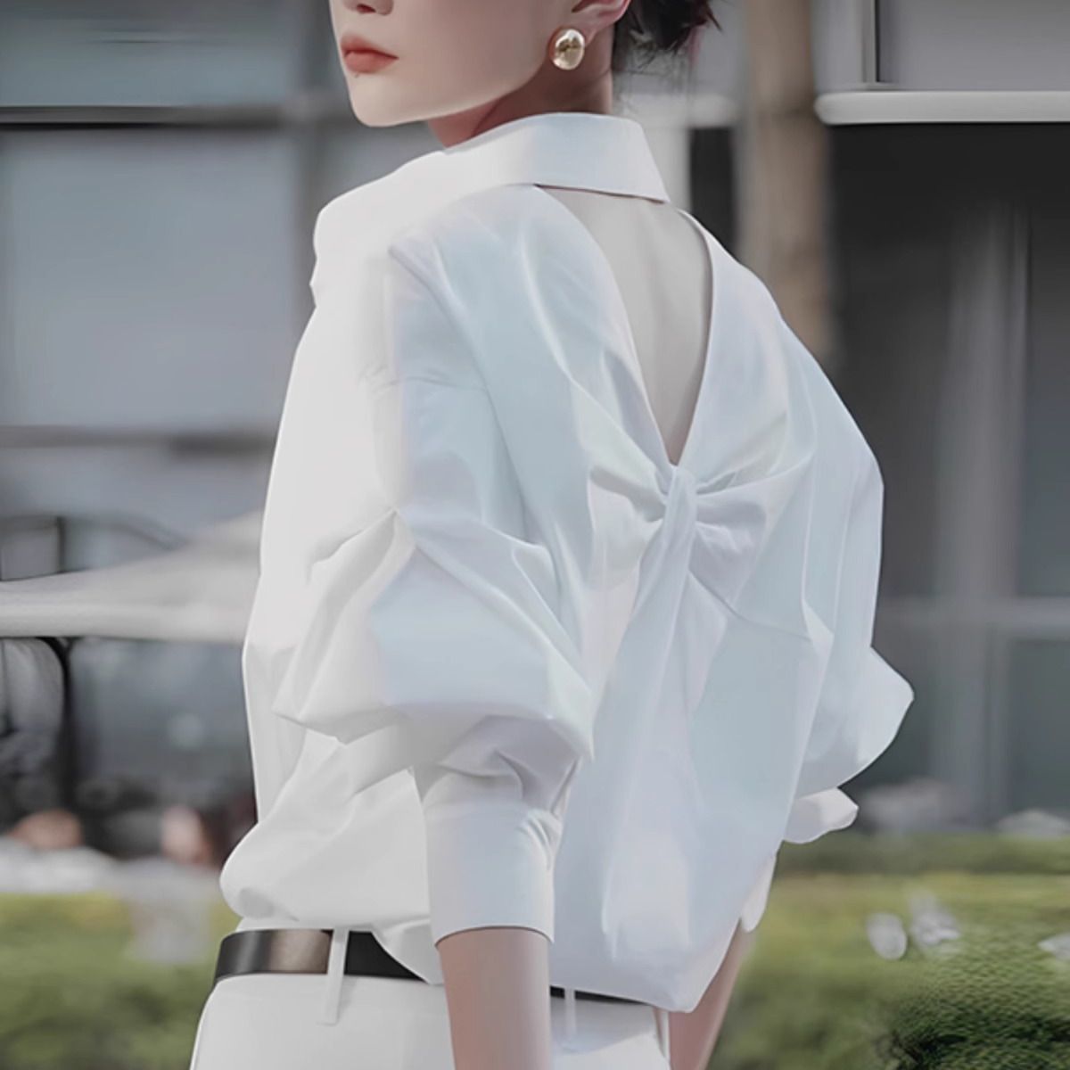 2025春簡約通勤蝴蝶結鏤