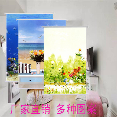 卷帘窗帘阳台卧室卫生间办公室客厅防水全遮光定制成品窗帘