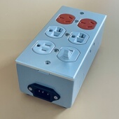 发烧级美式 接线板6位带开关HiFi音响功放CD机电源插座国标DIY排插