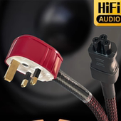 古河314Ag 镀银发烧级英规英式 电源线胆机功放梅花尾插音响电源线