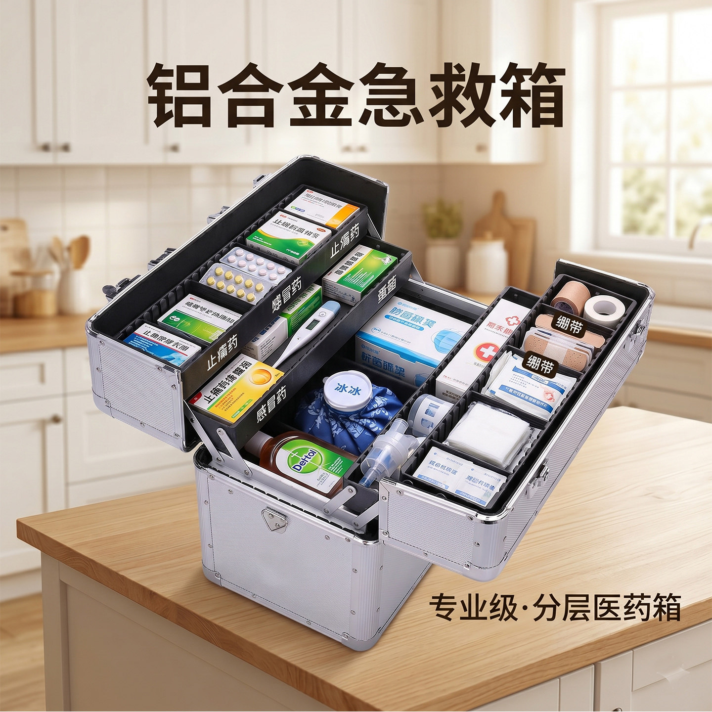 铝合金急救箱便民服务箱出诊箱 医疗箱美容微整工具箱药品收纳盒