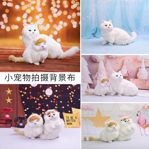 新款摄影背景猫狗小宠物拍照背景纸小玩具产品专业拍摄背景布 - 封面