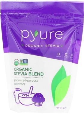 生酮Pyure Organic Stevia赤藓糖醇0热量低GI代糖甜叶剂甜叶菊