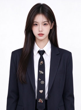 复古装饰领带学院风JK制服配饰女