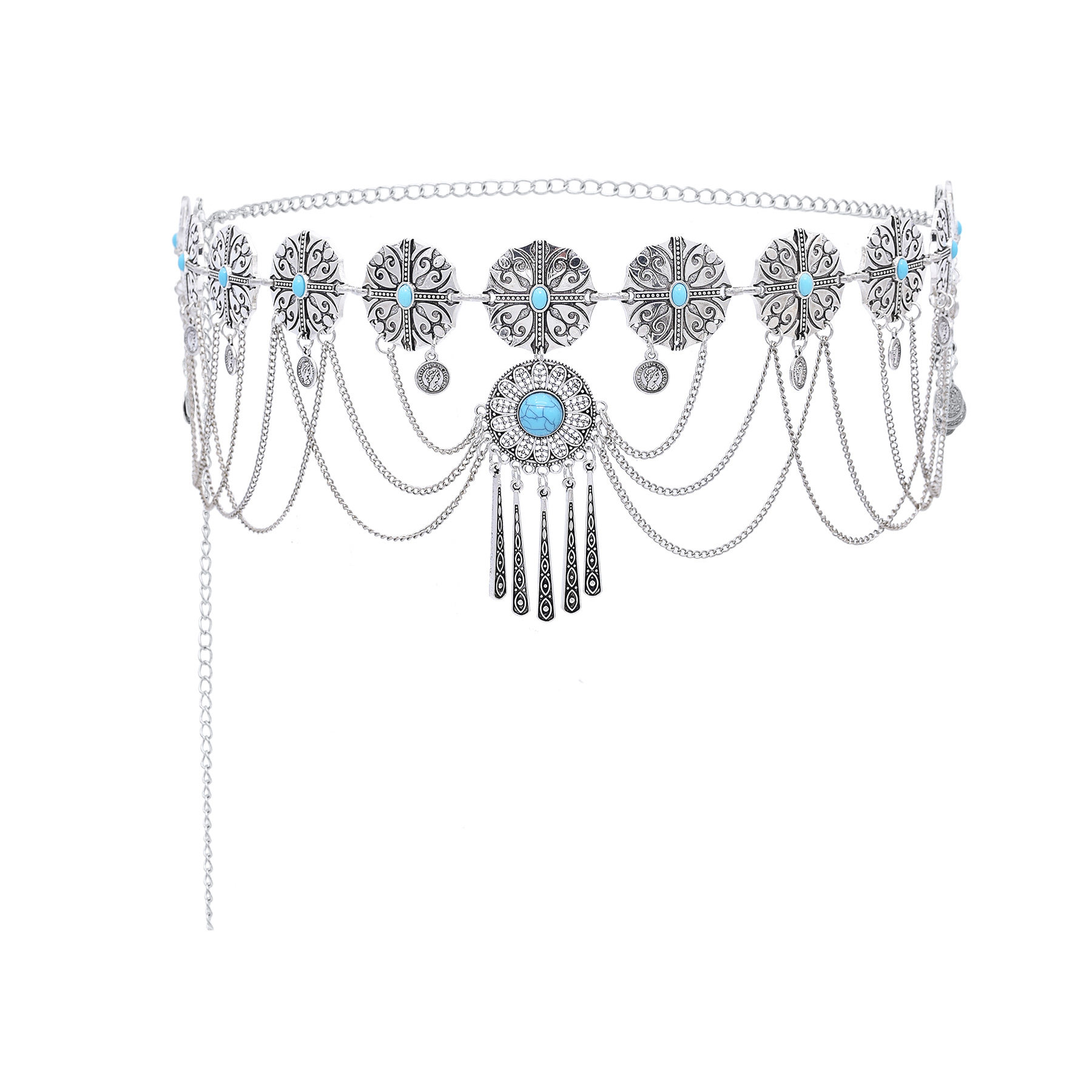 异域风情多层链条流苏性感身体链