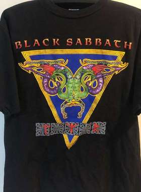 BLACK SABBATH黑色安息日金属乐队短袖潮牌古着oversize重磅棉T恤