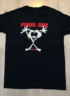 PEARL JAM珍珠酱摇滚乐队美式复古短袖VTG高街潮牌宽松重磅棉T恤