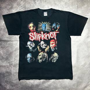 Slipknot活结乐队美式复古重金属摇滚短袖vintage高街潮牌T恤男女