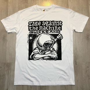 Rage Against the Machine反抗机器乐队美式复古高街摇滚短袖T恤