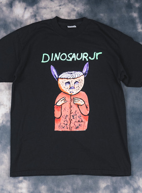 Dinosaur Jr恐龙二世另类摇滚乐队美式复古VTG高街潮牌重磅棉T恤