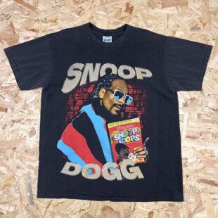 Snoop Dogg狗爷西海岸饶舌歌手vintage嘻哈说唱短袖男女高级感T恤