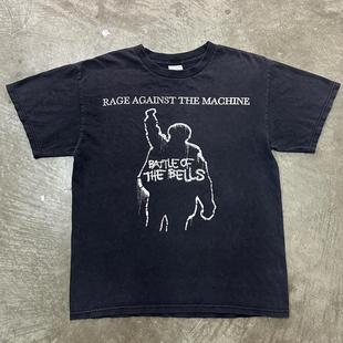 美式复古Rage Against The Machine说唱金属乐队VTG高街短袖t恤男