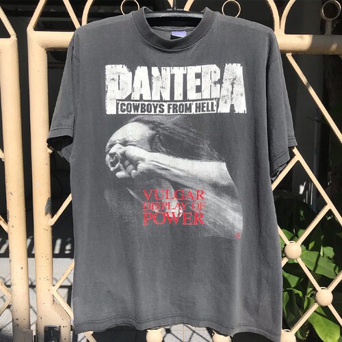 Pantera潘多拉乐队印花短袖T恤