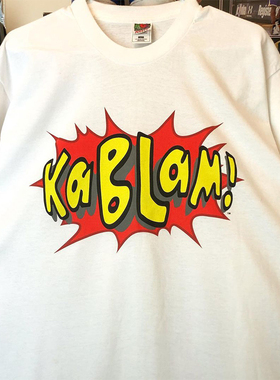 Kablam小众潮牌创意字母印花短袖男女VTG高街美式休闲百搭纯棉T恤