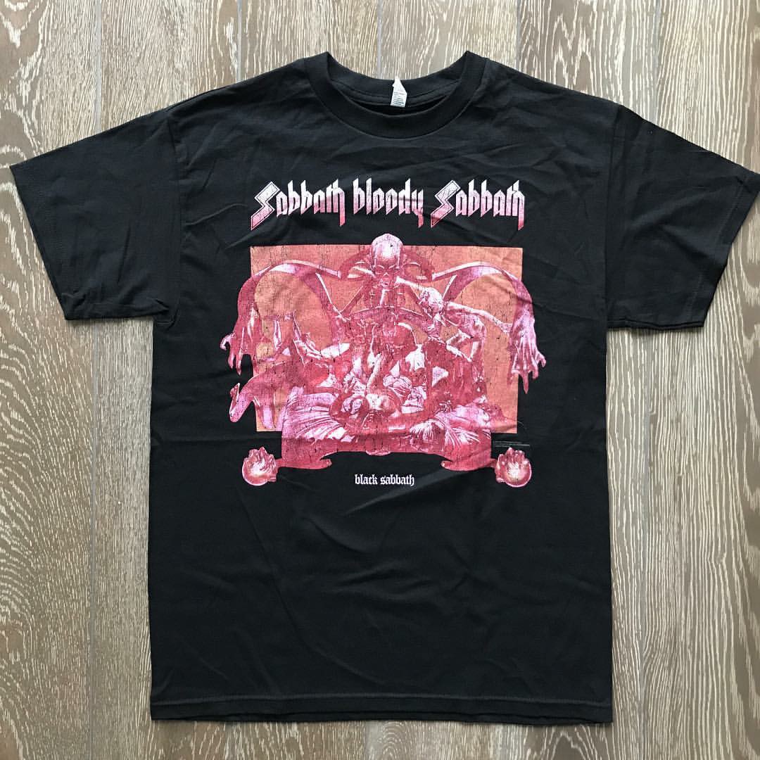 短袖美式复古乐队纯棉t恤金属