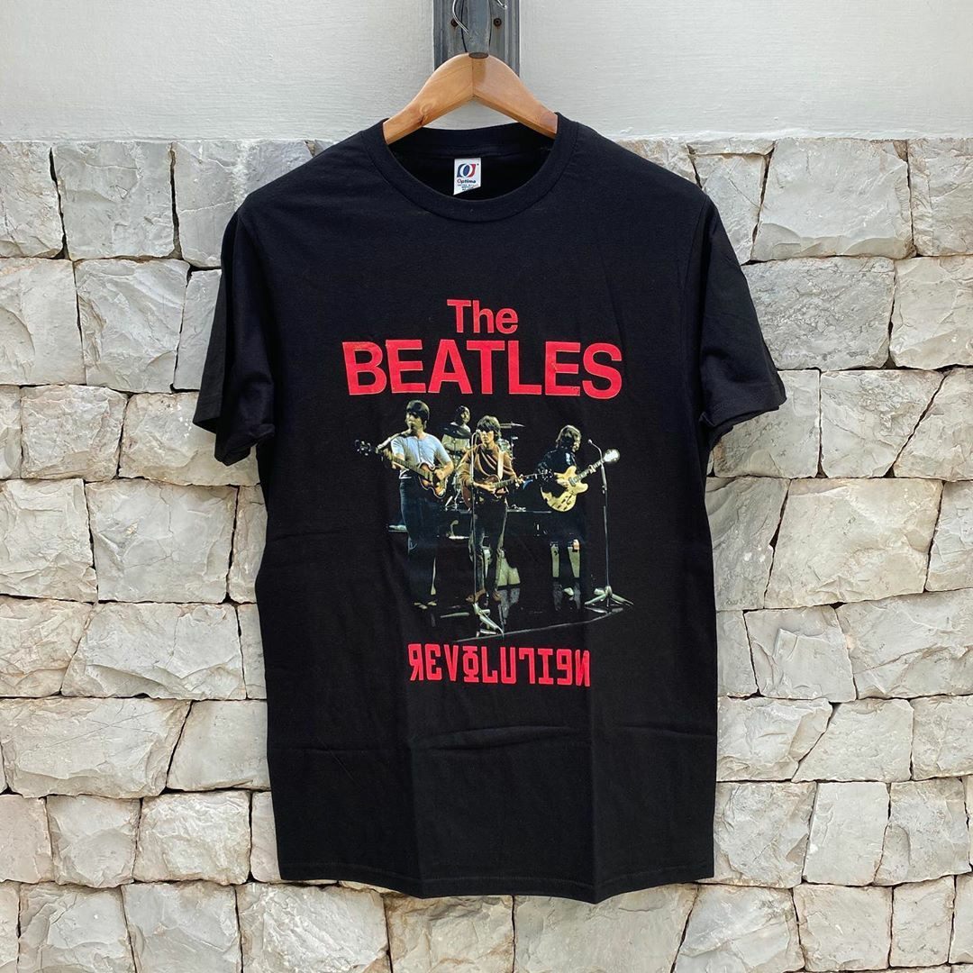 the beatles披头士乐队摇滚人像印花短袖美式复古高街潮牌纯棉t恤