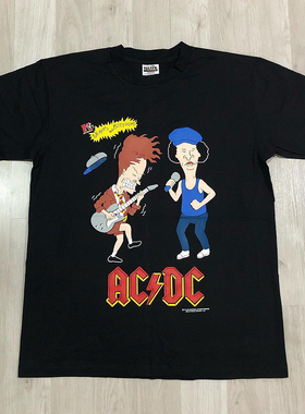 Beavis and Butt-head瘪四与大头蛋卡通动漫美式复古短袖T恤男女