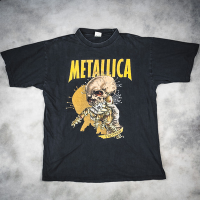 金属乐队复古VTG高街纯棉短袖T恤