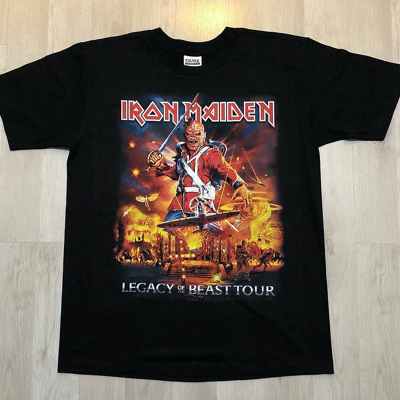 铁娘子乐队古着高街纯棉短袖T恤